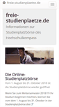 Mobile Screenshot of freie-studienplaetze.de